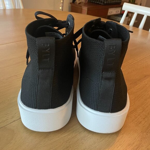 BYLT Premium Basics Men's High Top Sneakers - Lido Hytop Shoes, Black, Size 9 - Picture 3 of 16